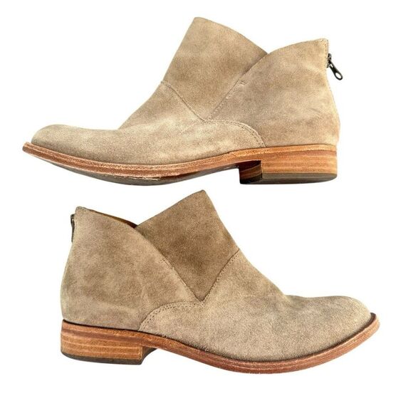 Kork-Ease Women’s Ryder Ankle Boots Marmotta Suede Tan Bootie Back-Zip Size 7.5 - Picture 8 of 12